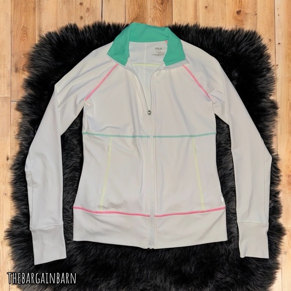 Fila Jackets & Blazers - !!SALE!! Fila Sport Women’s White Athletic Performance Track Zip-Up Jacket (S)